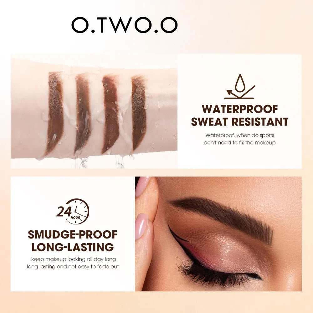 Wholesale O.TWO.O Eyebrow Pomade Brow Mascara Natural Waterproof Long Lasting Creamy Texture Tinted Sculpted Brow Gel with Brush