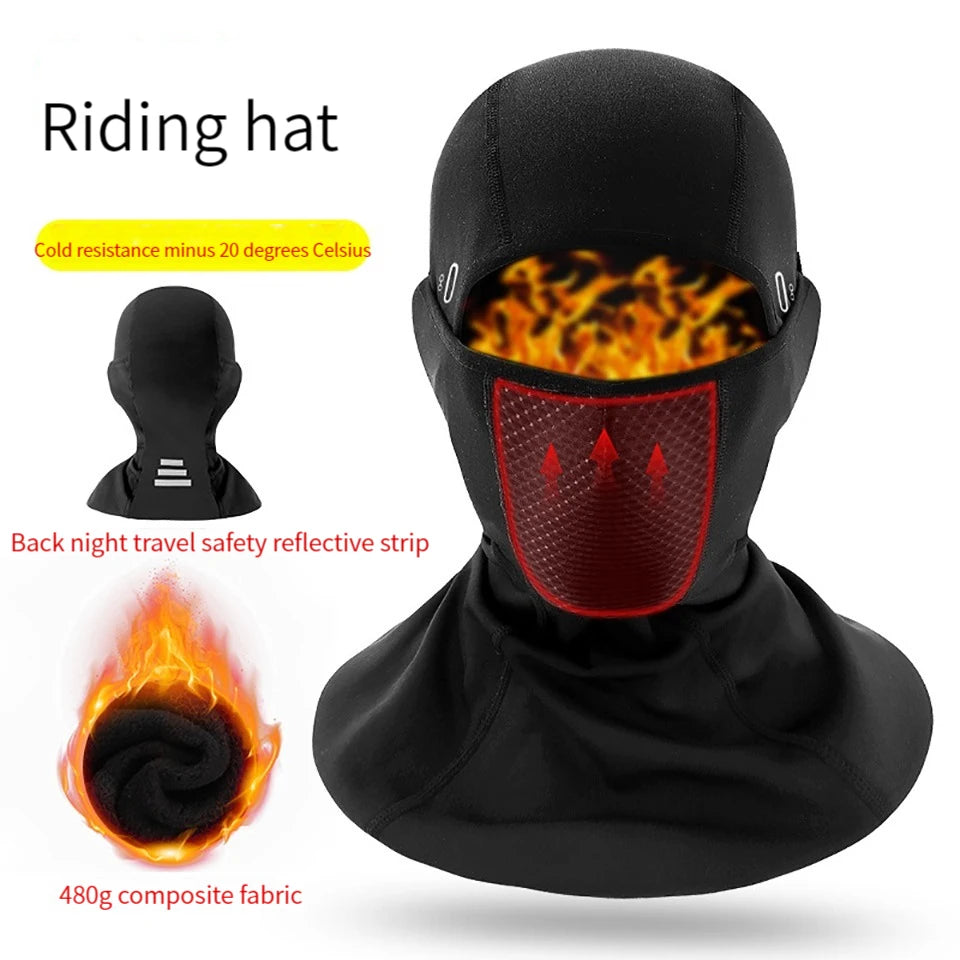 LOOGDEEL Windproof Skiing Face Mask Balaclava Ski Mask Fishing Skiing Hat Headwear Winter Skiing Mask Fleece Thermal Keep Warm