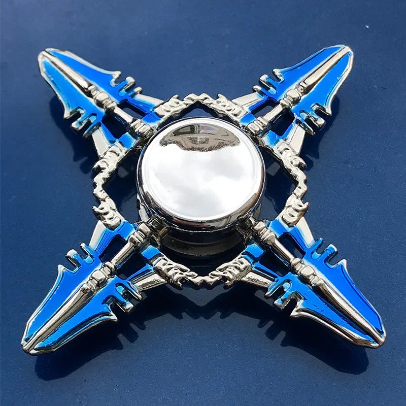 Premium Metal Ninja Fidget Spinner - Stress Relief Hand Toy for Adults