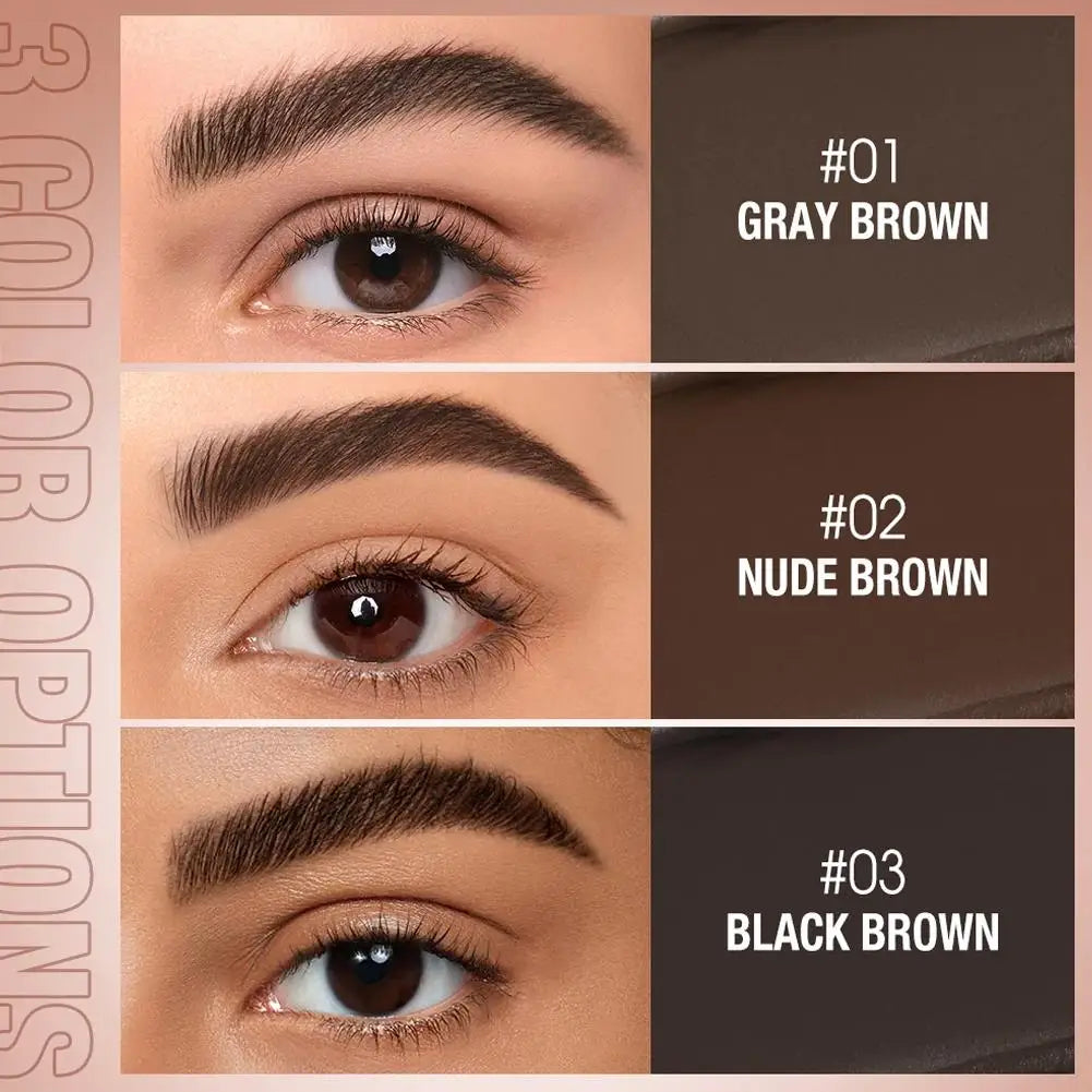 3 Colors Eyebrow Pomade Cream Waterproof Long Lasting Creamy Texture Eye Brow Tint Enhancers Makeup Cosmetics With Brush