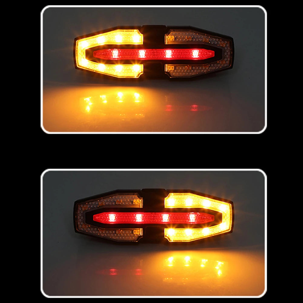Premium Rechargeable Bike Tail Light - Wireless Turn Signal System IPX6
