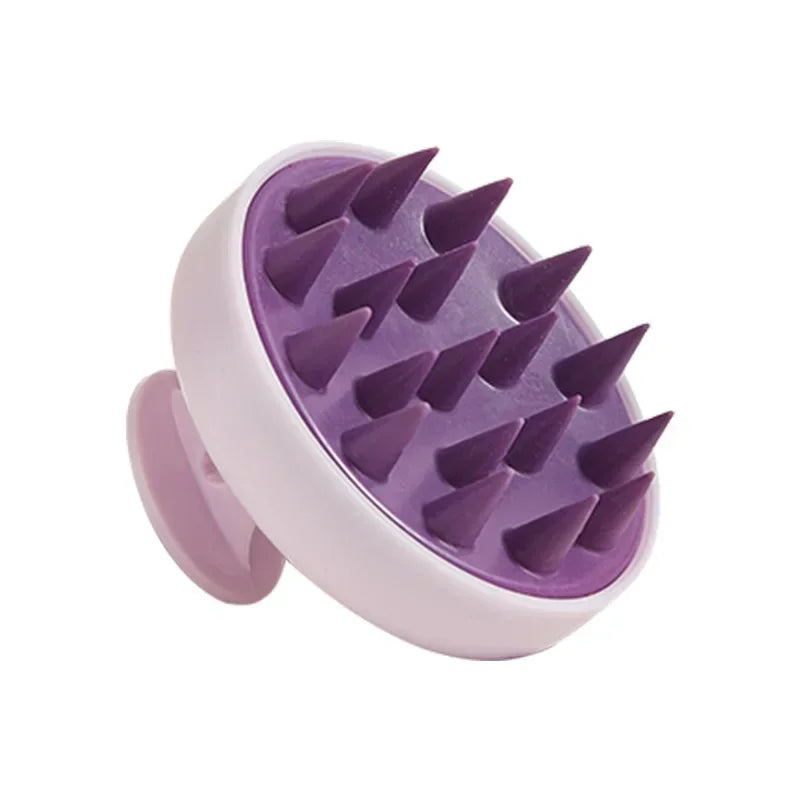 Silicone Scalp Massage Brush - Shampoo Applicator & Body Exfoliator for Spa-Quality Hair Care