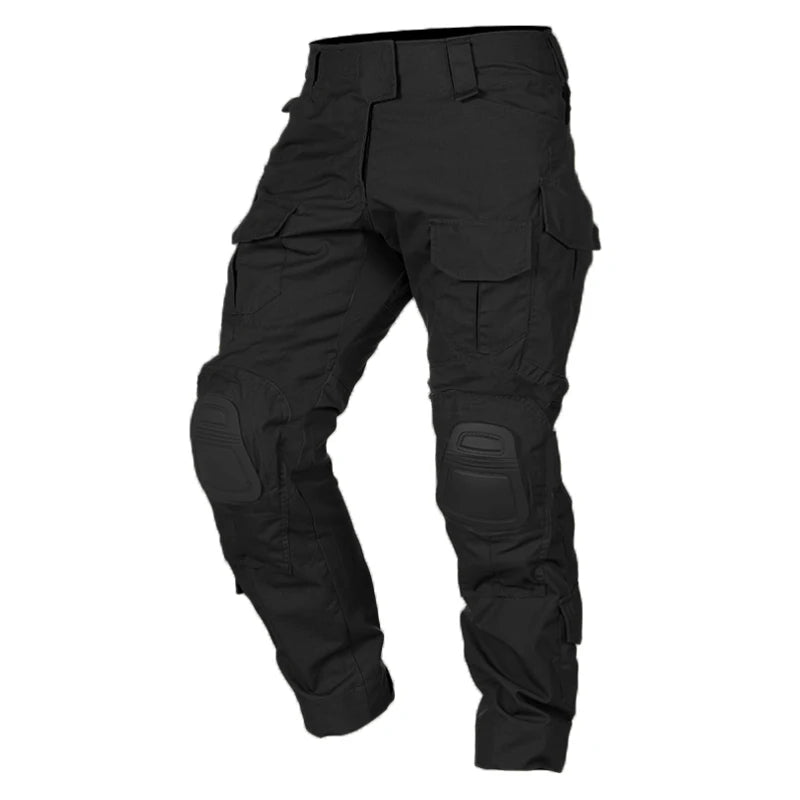 Men's Hunting Paintball Multicam Camouflage with Knee Pads Tactical Pants man Combat uniform Military Trousers Work clothing