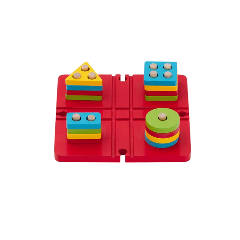 Wooden Train Track Accessories Roadblocks Station Scene Educational Toy For Kids Compatible with Thomas Wooden Railway System