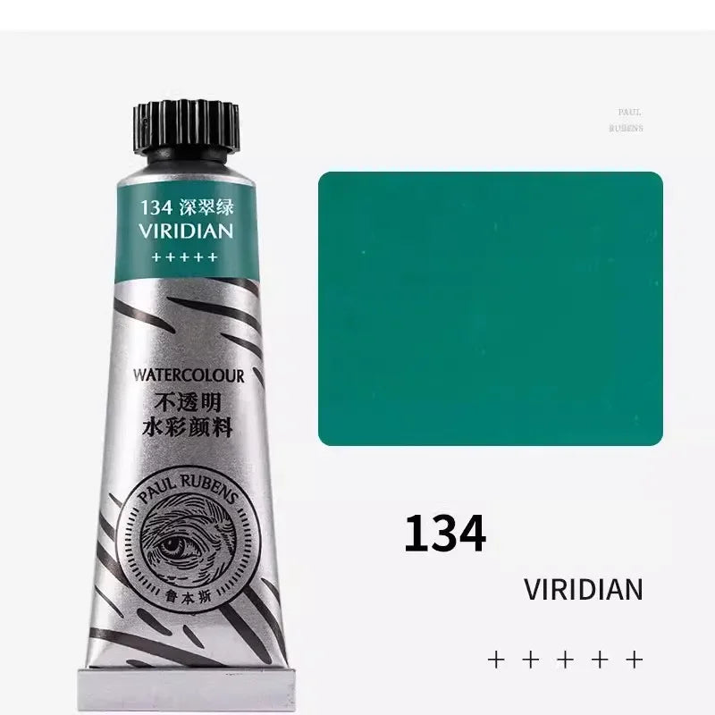 Paul Rubens 36 Colors Non-transparent Watercolor Paint Tube 15ml Professional Watercolour For Painting Anime Art Supplies