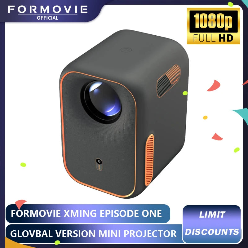 Formovie Xming Episode One Projector - 1080P FHD Smart Portable Projector with Google TV