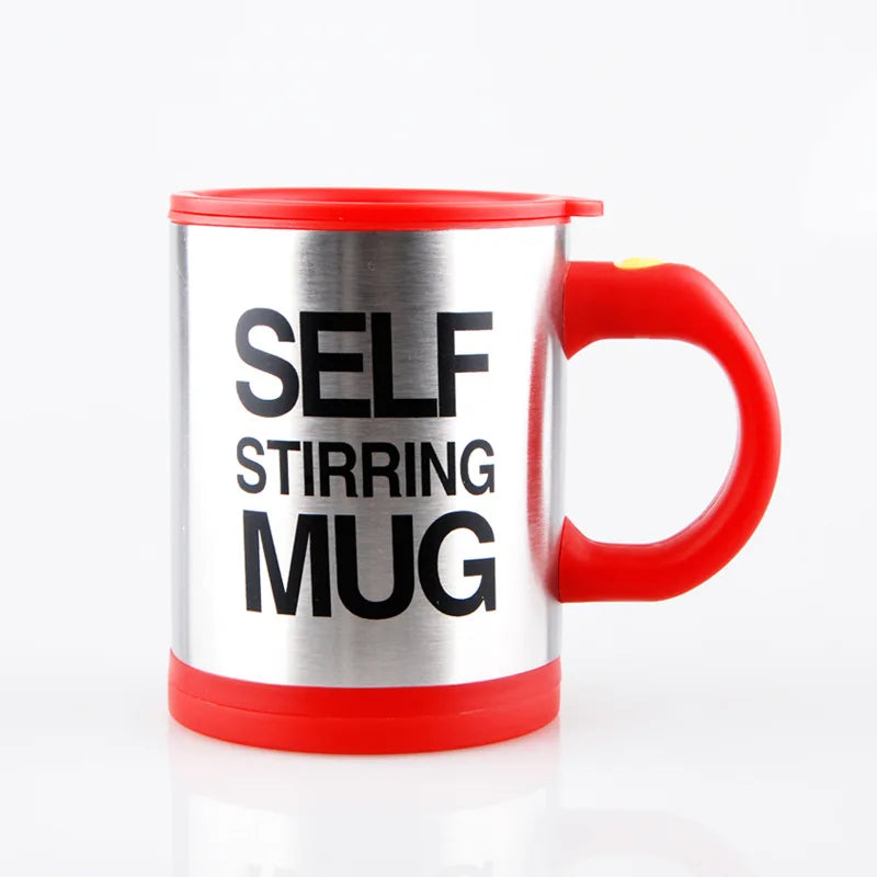 Self-Stirring Coffee Mug - Automatic Mixing Stainless Steel Cup 301-401ml