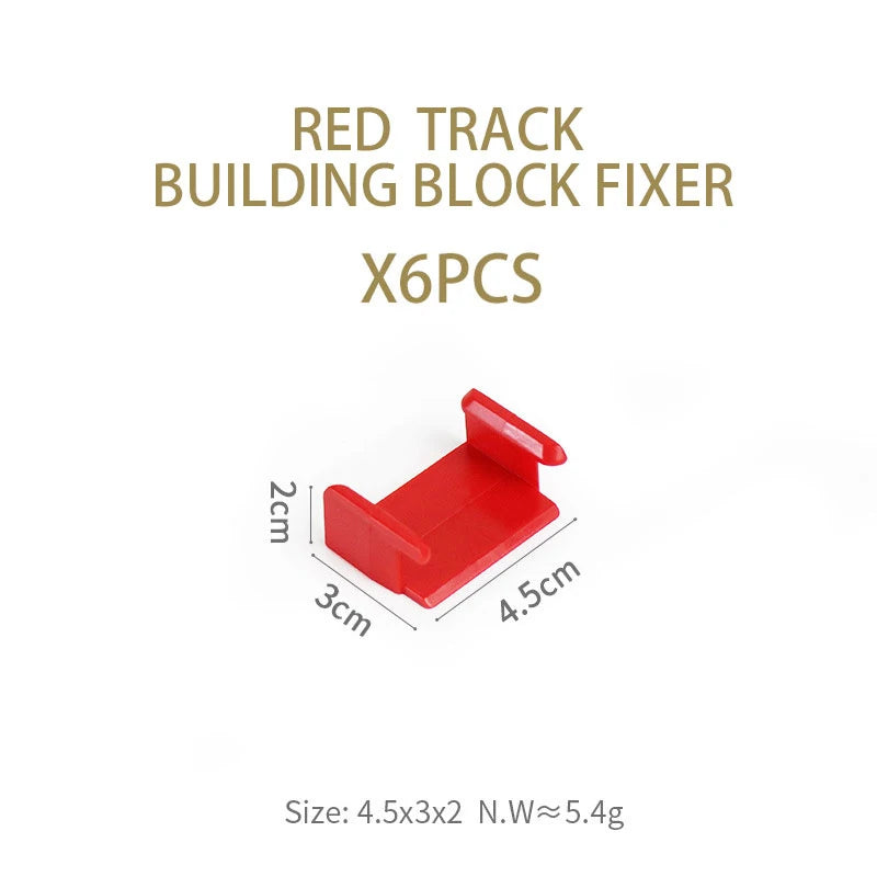 NEW Wooden Track Connector Set Building Block Connection Adapters Train Track Railway Rail Toy DIY For Kids Birthday Xmas Gifts