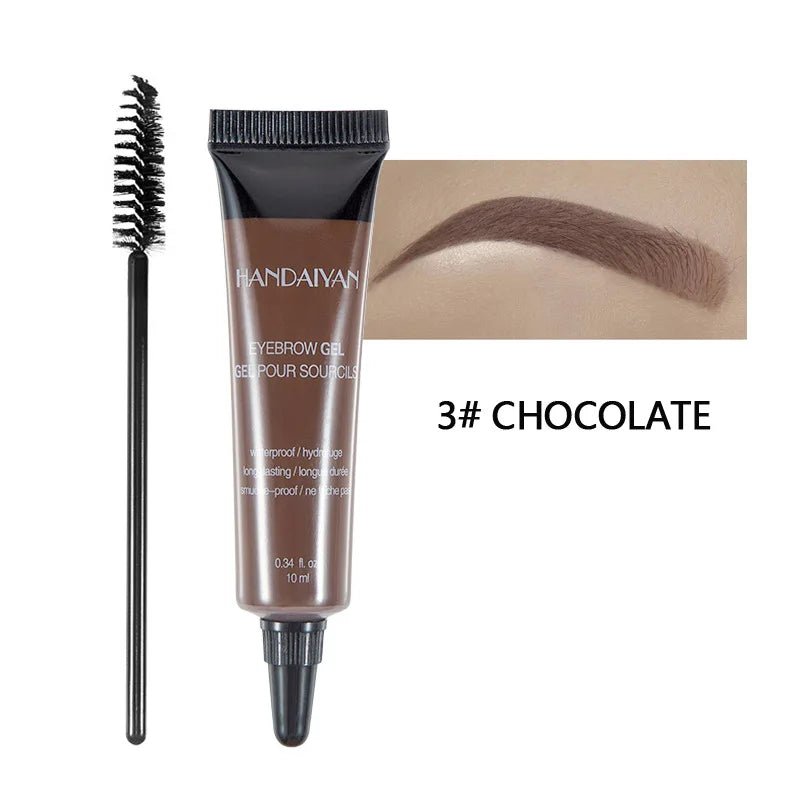 6- Color Eyebrow Gel  Waterproof Smudge Proof Styling Liquid Color Rendering Eyebrow Dye Cream