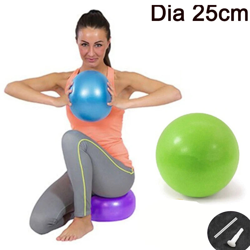 Premium Yoga Ball - Anti-Burst Exercise Ball 25cm/45cm with Pump