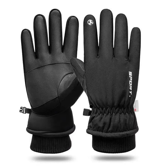 Winter men's gloves waterproof and cold-proof thickened outdoor cycling warm gloves winter fishing cycling ski gloves