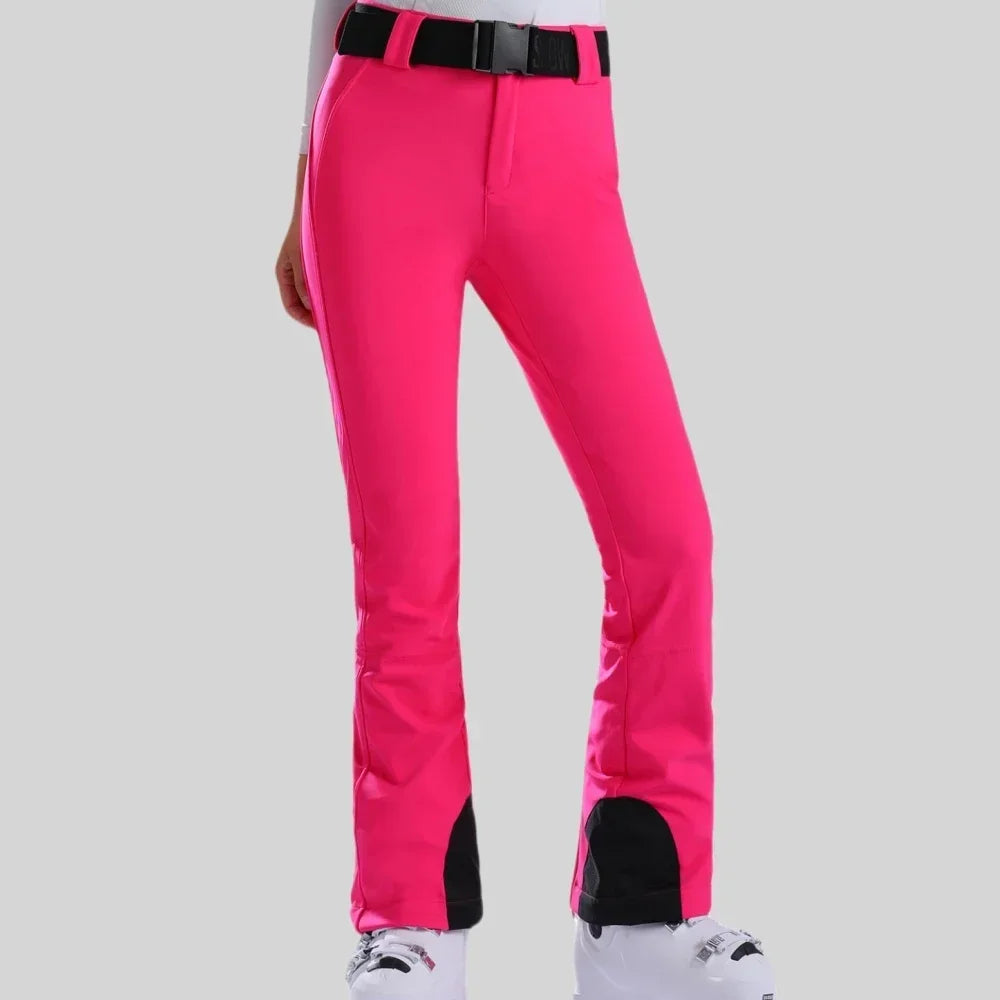 Snowboarding Pants Winter Thermal Skiing Pants New Slim Fit Women Snow Trousers Waterproof Clothes Outdoor Windproof Ski Pants