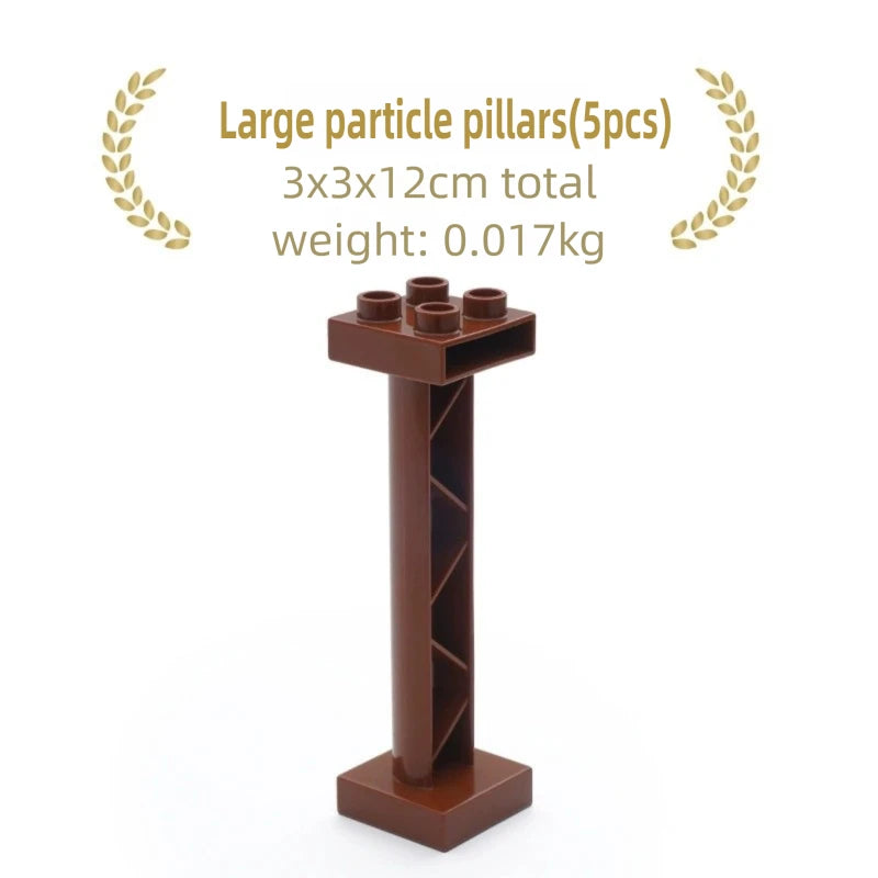 Kids Railway Toys Wooden Train Track Accessories Universal Plastic Blocks Clips Connectors Adapters fit for Brand Wooden Tracks
