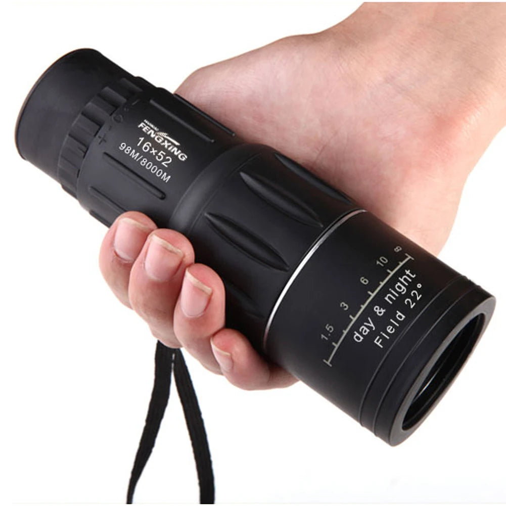 16x52 Zoom Telescope HD Portable Strong Binoculars Long Range Professional Monocular 66M/8000M For Hunting Camping