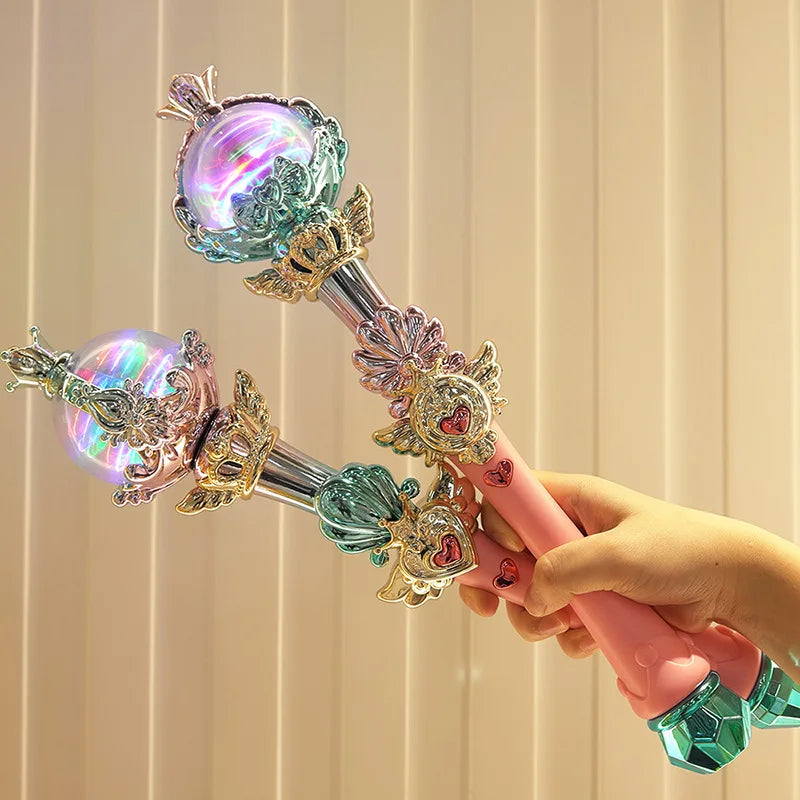 Premium Luminous Magic Wand - Musical Fairy Princess Wand with Lights