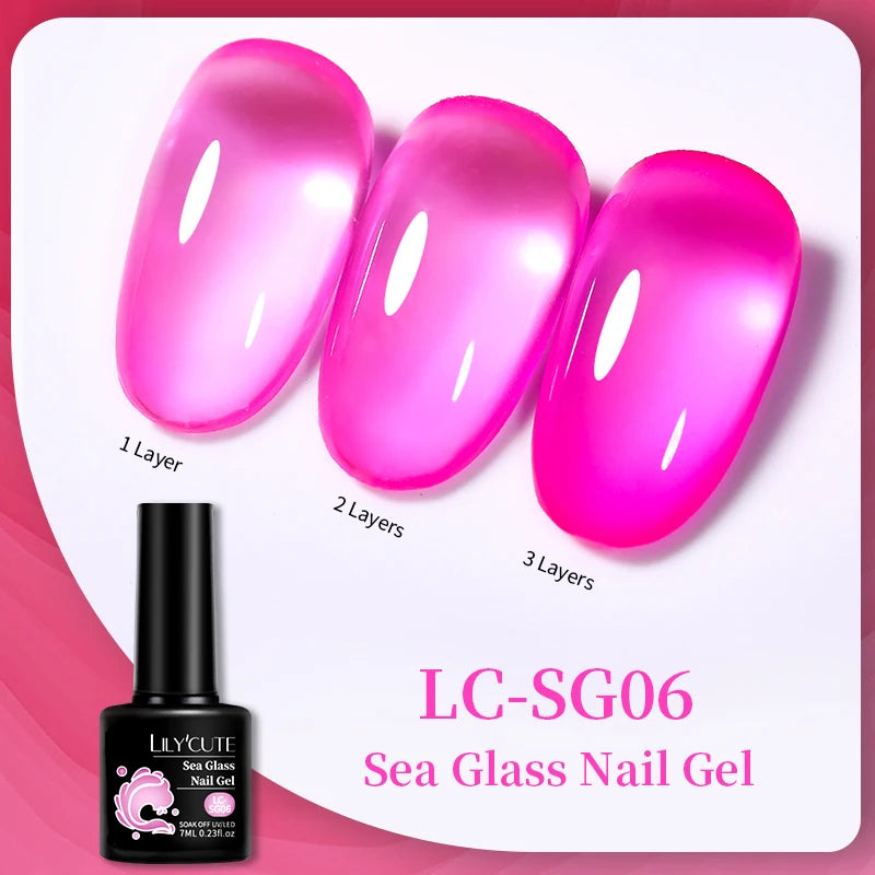 LILYCUTE Professional Gel Nail Polish - 7ml Long-Lasting UV/LED Nail Varnish