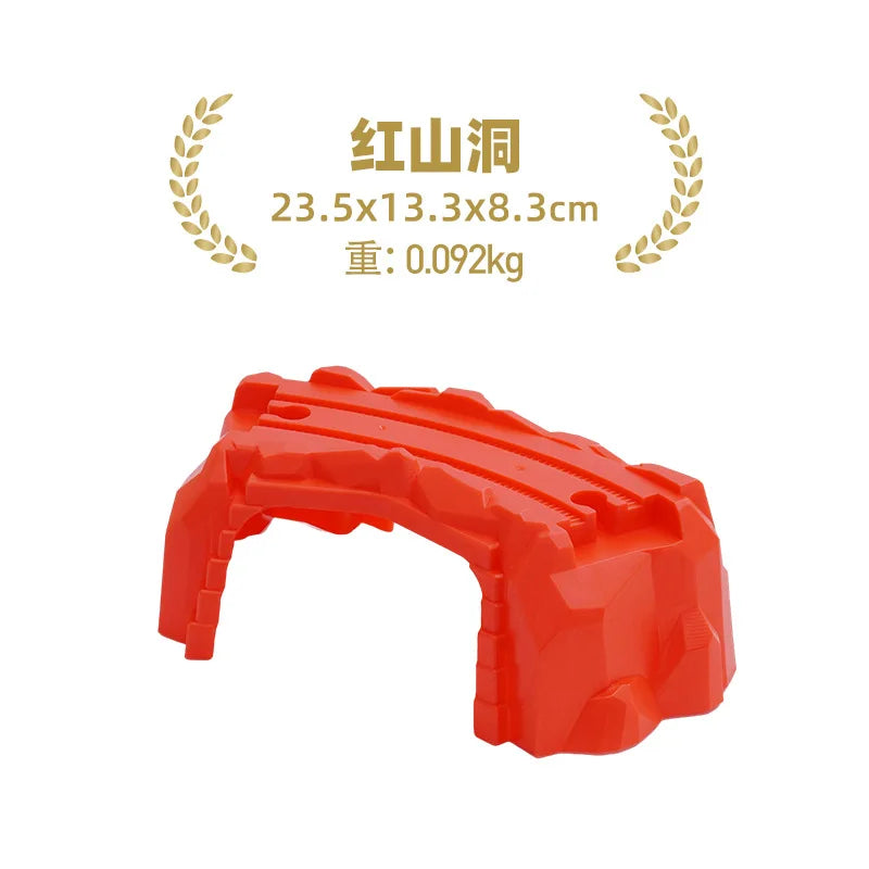Kids Railway Toys Wooden Track Accessories of Wooden Bridge Tunnel Station fit for Brand Wooden Train Tracks Railway Toys