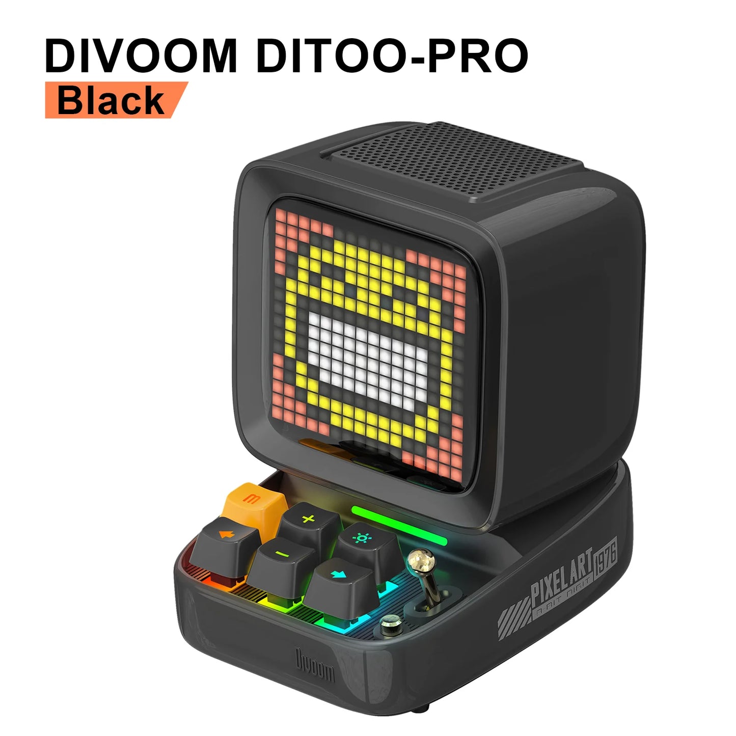 Divoom Ditoo-Pro Retro Pixel Art Bluetooth Speaker with LED Display & Alarm Clock