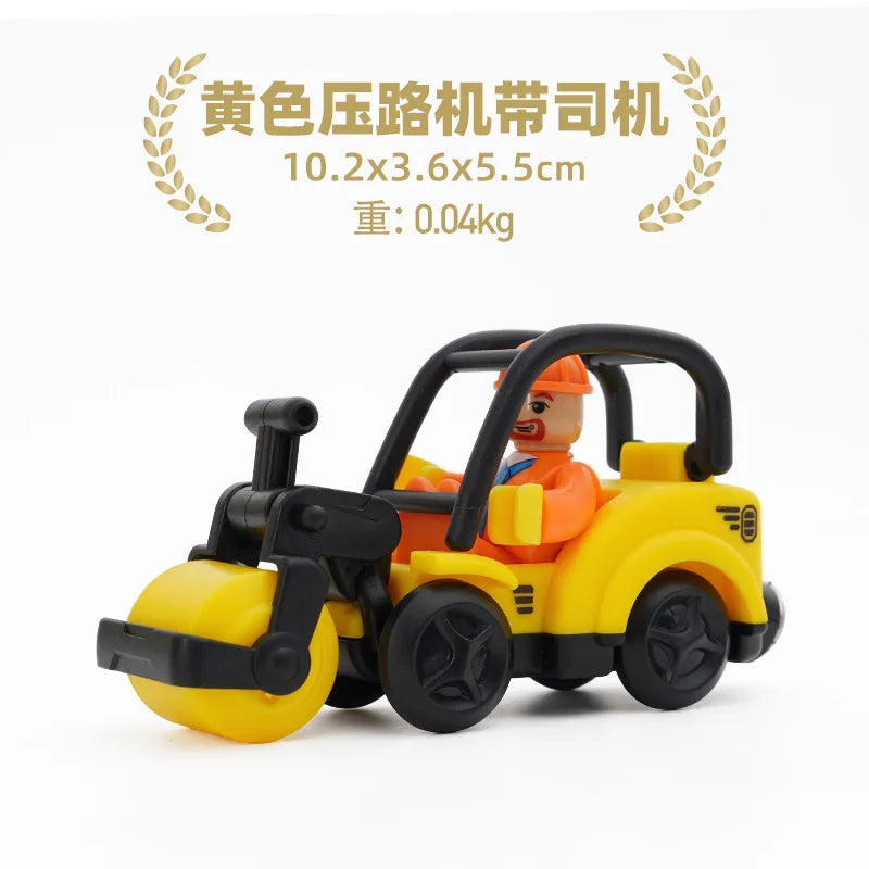 Wooden Train Track Plastic car wash Police Office Fire Department Scene Simulation Play Wooden Railway Track Car toys