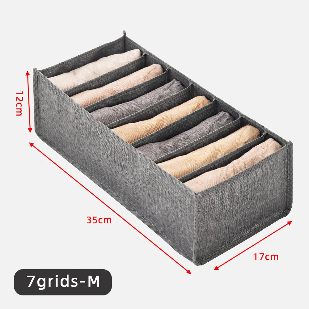 Closets Clothes Organizer Jeans Pants Storage Box Cabinet Drawer Separator Underwear Socks T-Shirt Wardrobe Storage Organizers