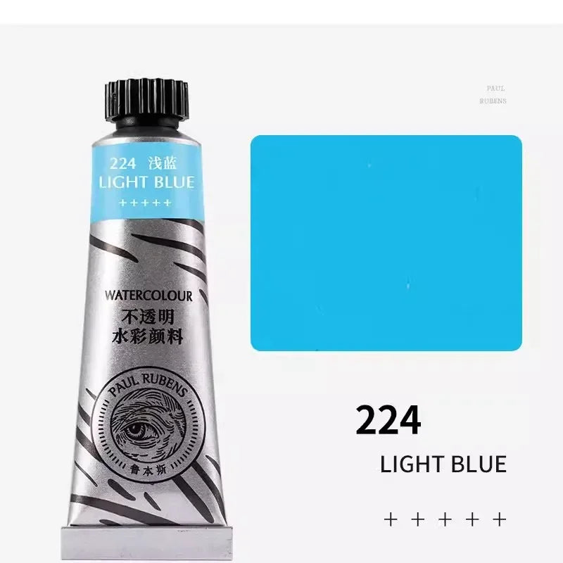 Paul Rubens 36 Colors Non-transparent Watercolor Paint Tube 15ml Professional Watercolour For Painting Anime Art Supplies