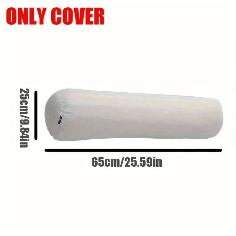 Cotton Cylindrical Candy Pillowcase, Adult Long Sleep Pillowcase, Cervical Roll Pillowcase with Round Zipper, Pillowcase Only