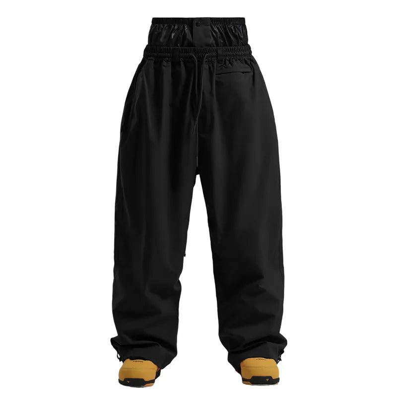 Outdoor Hiking Woman Snow Trousers Winter Mountain Sport Men Skiing Pants Loose Waterproof Female Snowboard Clothes Wear