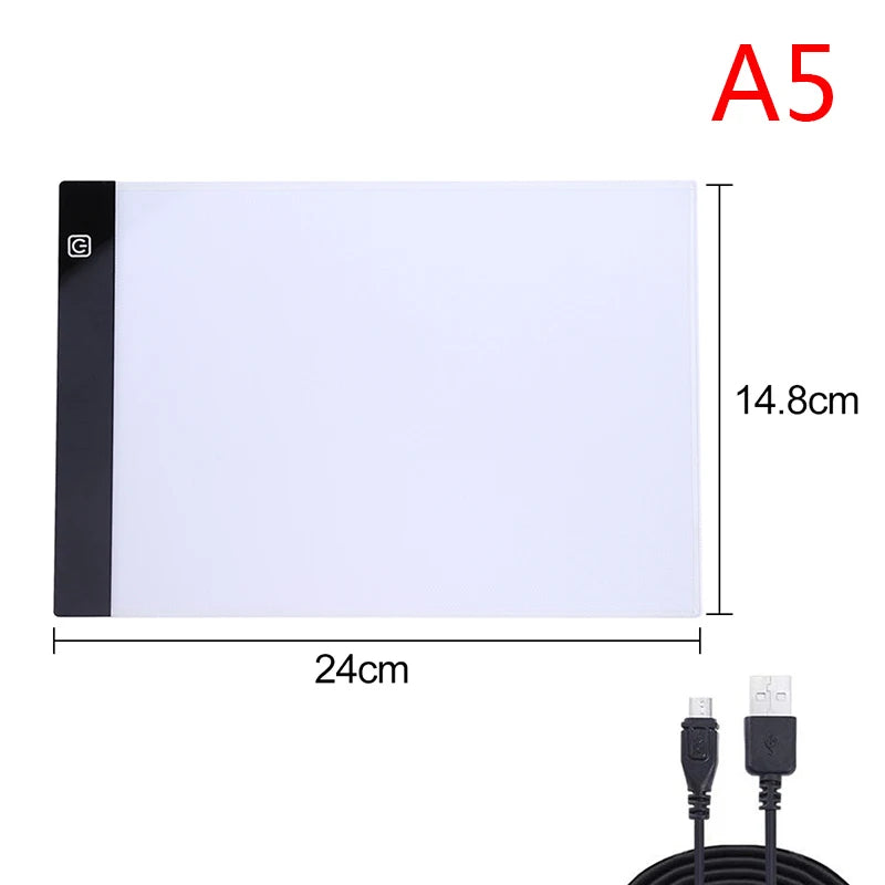 LED Light Pad for Tracing - A3/A4/A5 Dimmable Drawing Board with Eye Protection