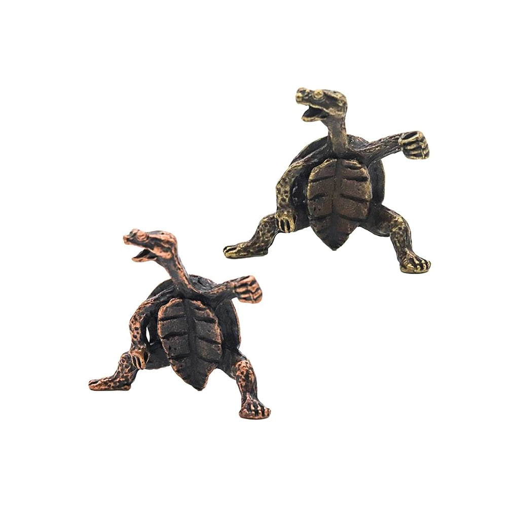 Antique Alloy Kung Fu Turtle Line Incense Holder, Home Decor, Line Incense Burner, Incense Holder, Animal Tea Table Decoration