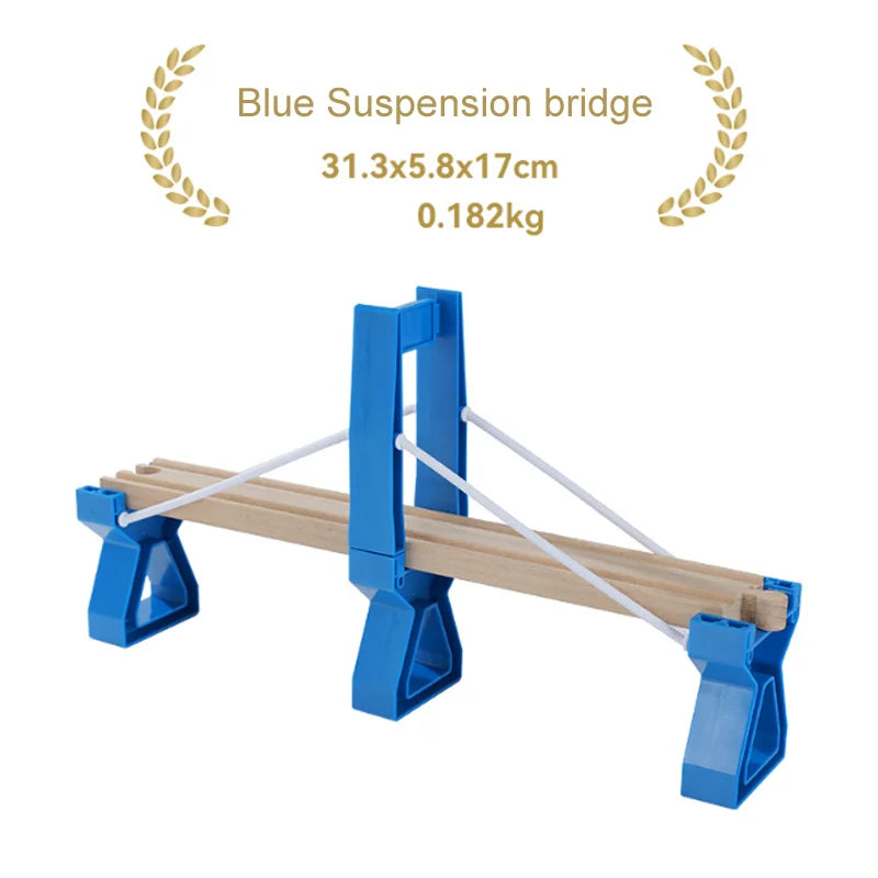 New Wooden Train Tracks Scene Accessories Mountain Tunnel Bridge Crane Tower Compatible ALL Brand Wooden Track Toys For Kids