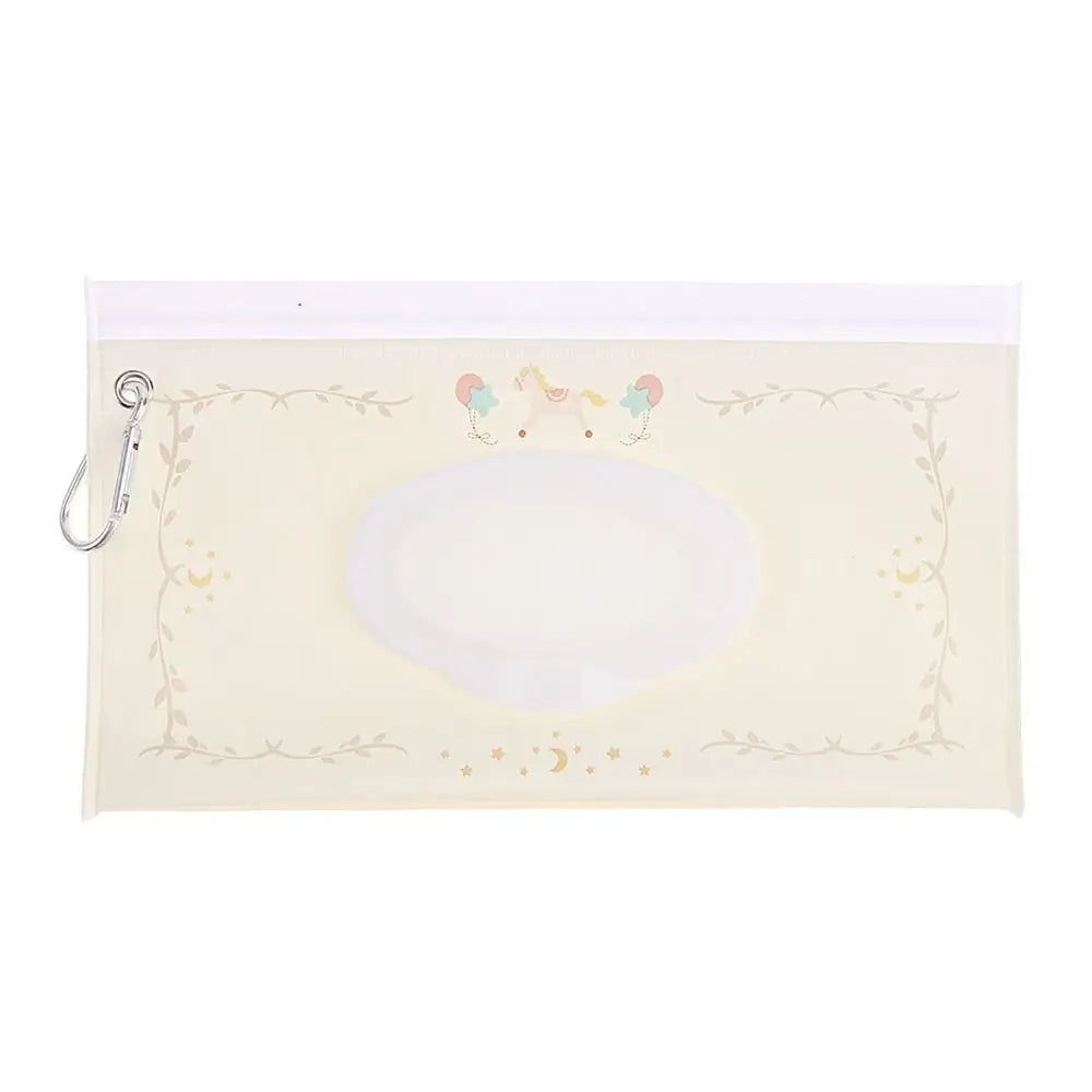 Hot Refillable EVA Wet Wipes Bag Cosmetic Pouch Tissue Box Wipes Holder Flip Cover Snap-Strap Carrying Case Stroller Accessories