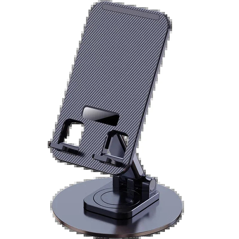 Premium 360° Rotating Phone Stand - Foldable Desk Holder with Metal Base
