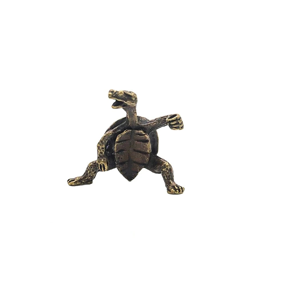 Antique Alloy Kung Fu Turtle Line Incense Holder, Home Decor, Line Incense Burner, Incense Holder, Animal Tea Table Decoration
