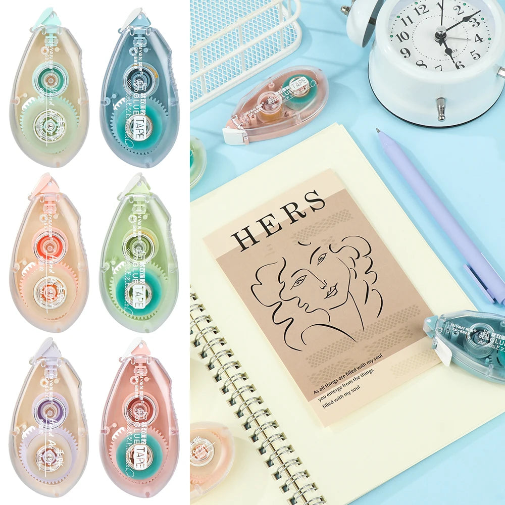 Double Sided Adhesive Paper Glue Tape Dispenser Dot Liner Tape Glue Scrapbooking Crafts Adhesive Office School Supply Stationery