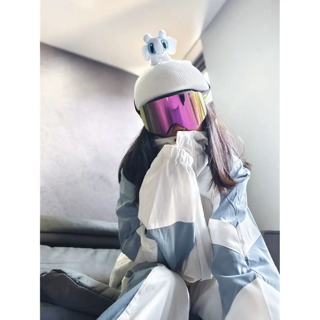 Ski Helmet Cover Cat Ears Rabbit Ears Funny Single and Double Board Warm Ski Helmet Cover for Men and Women