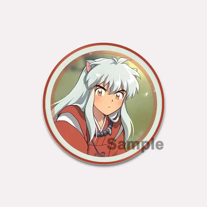Comic Brooches about Sesshomaru and Rin,Cosplay Cartoon Badge Handmade Cute Enamel Pins for Backpack Clothes Collar Accessories