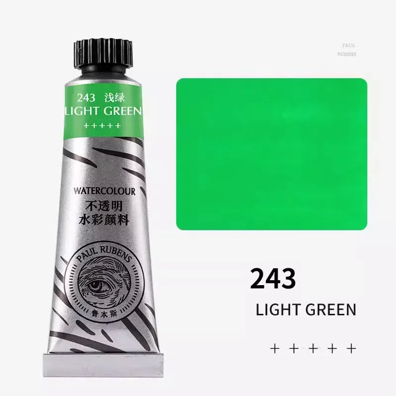 Paul Rubens 36 Colors Non-transparent Watercolor Paint Tube 15ml Professional Watercolour For Painting Anime Art Supplies