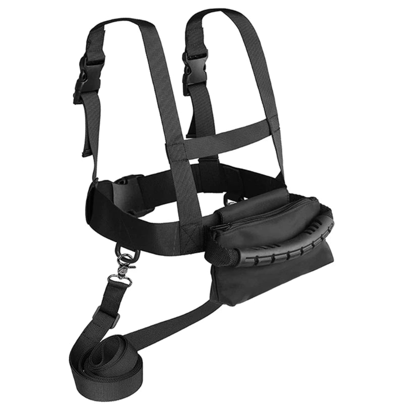 Kids Ski Harness Snowboard Training Harness Ski Traction Rope Skating Training Safety Strap with Handle Removable Leash