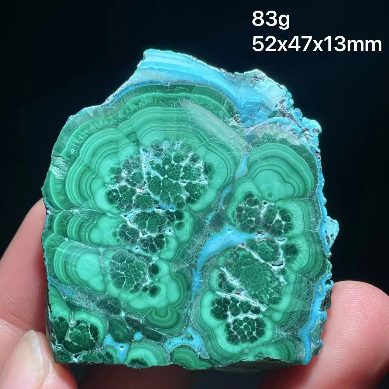 New 100% Natural chrysocolla Malachite plate Phoenix Stone Blue Green Quadrilateral Rainbow from Zambia