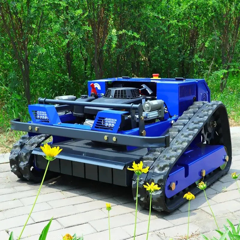 Customized CE EPA  all terrain lawn mower, agricultural rubber track remote control robot lawn mower