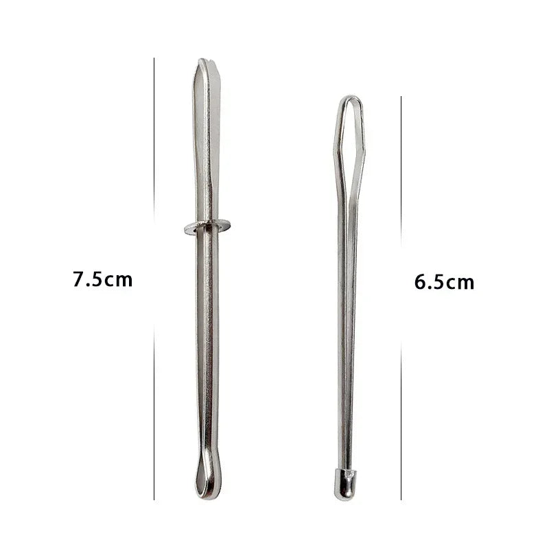 2/4pcs Stainless Steel Cited Clips Elastic Belt Wearing Rope Weaving Tool Bag Wrap Rope Wearing Sewing Accessories Sewing Tools
