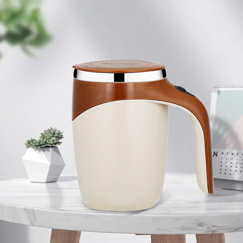 Automatic Self-Stirring Coffee Mug - Rechargeable Stainless Steel Electric Mixing Cup