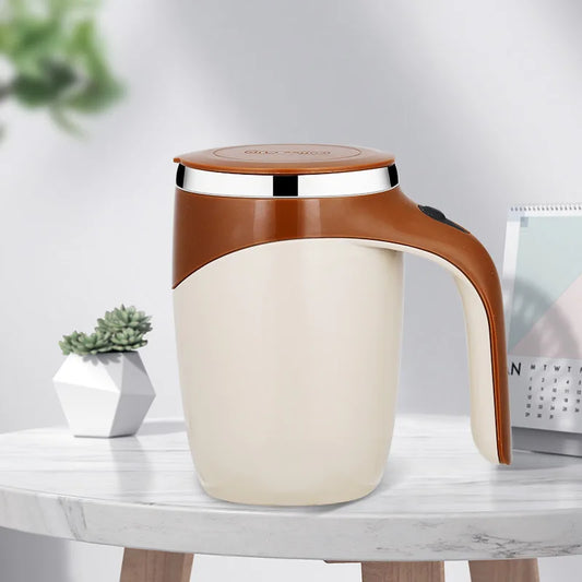 Automatic Self-Stirring Coffee Mug - Rechargeable Stainless Steel Electric Mixing Cup