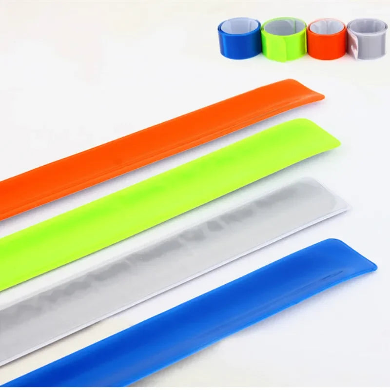 40*3cm Retractable Reflective Bands Useful Reflective Stripe Outdoor Night Work Running Cycling Reflective Armband
