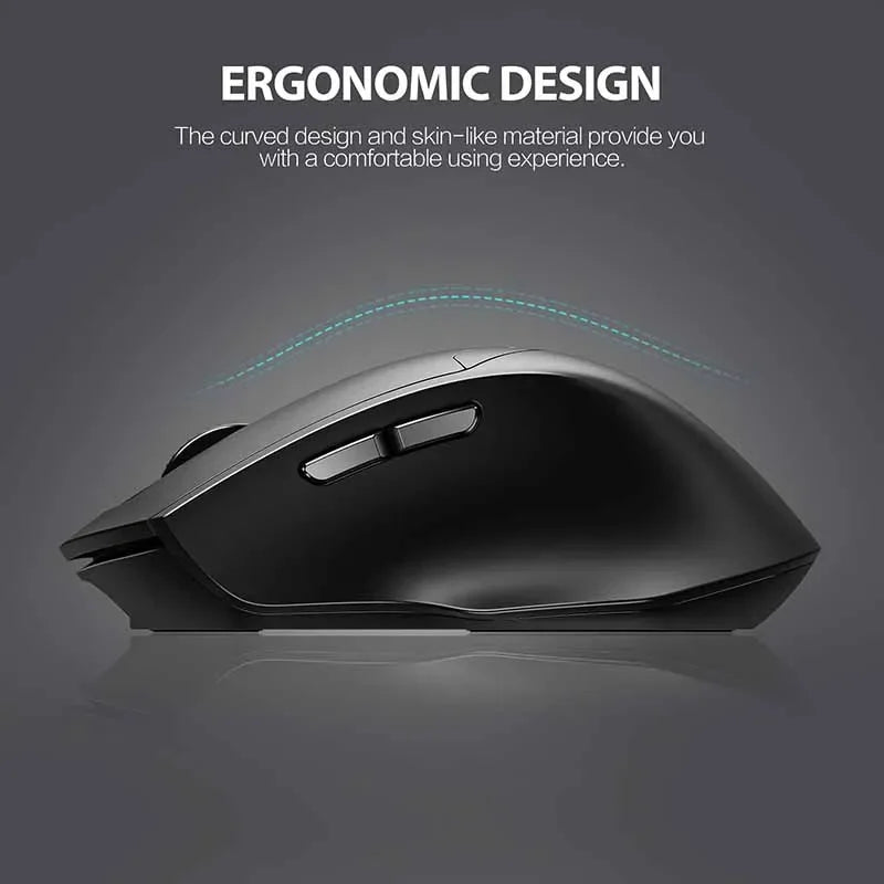 INPHIC DR01 Wireless Bluetooth Mouse Rechargeable Office Lightweight Portable Three-mode Laptop IPad  Universal Ergonomic Mouse