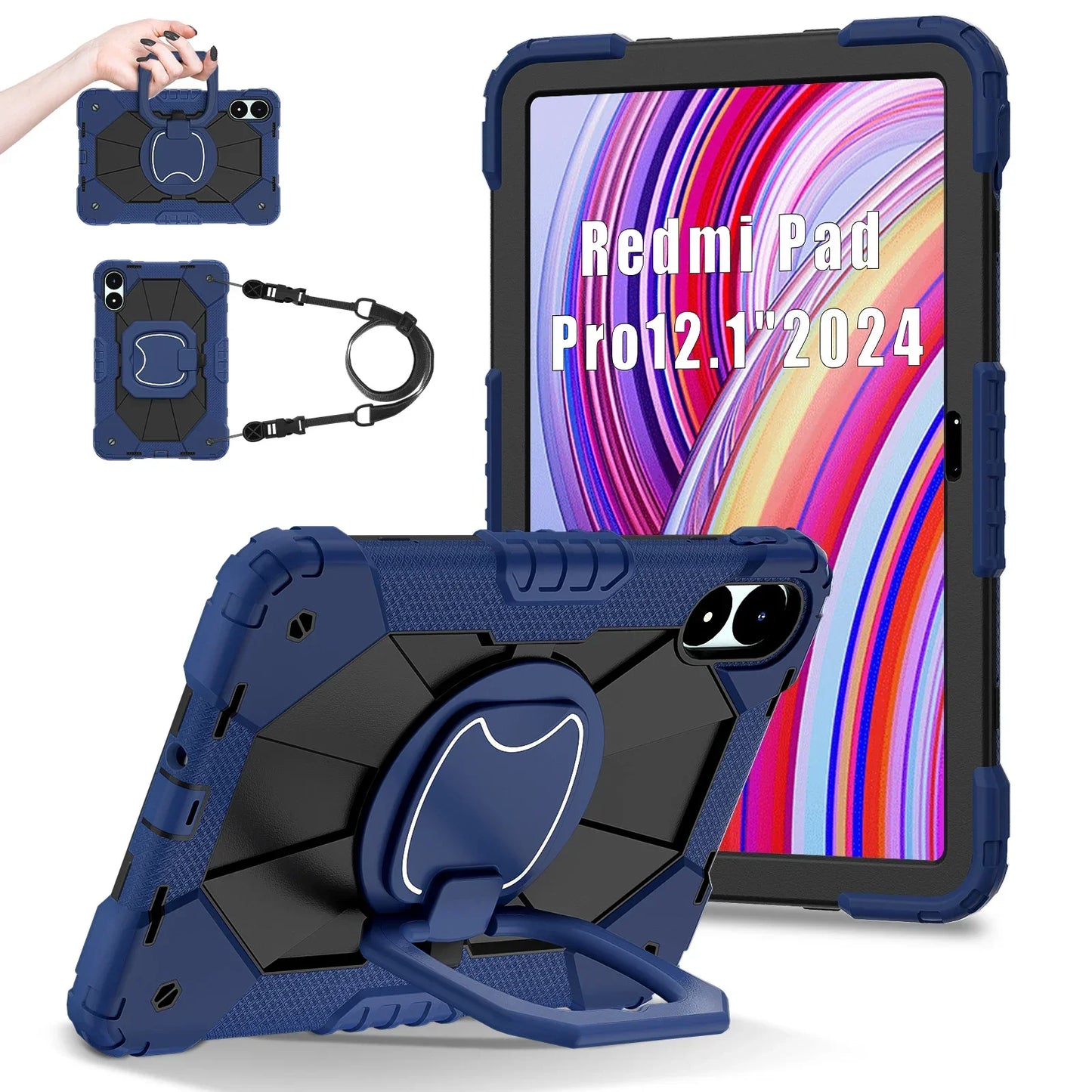 Tablet Case for Xiaomi Redmi Pad 2 11 2025 Pro 12.1inch Tablets Cases Protector Silicone Cover for Xiaomi POCO Pad 12.1 Funda