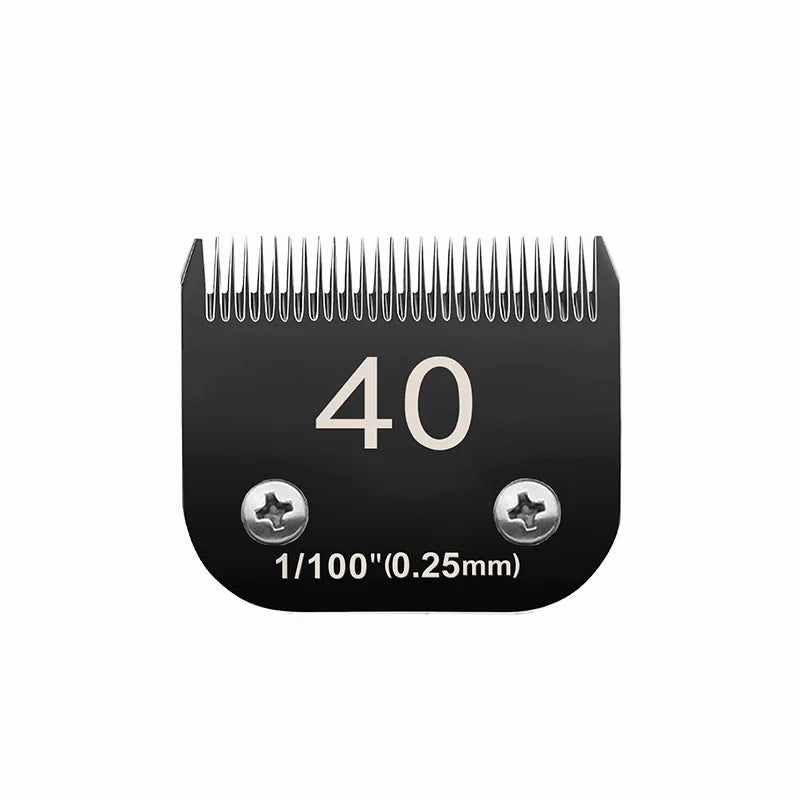 Black 4FC#5FC#7FC#10#15# Blade Dog Grooming, Detachable Pet Clipper Blade, Made of Stainless Steel Blade Compatible