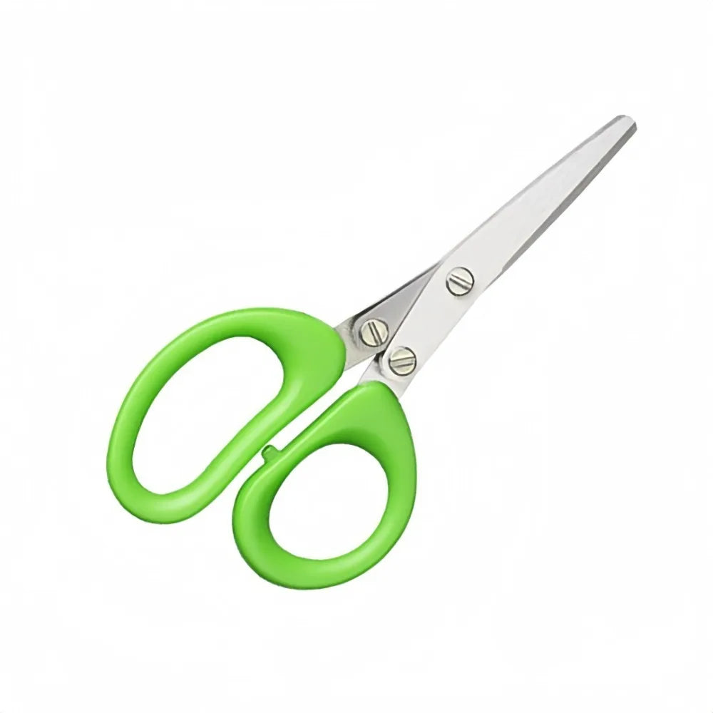 Sharp Muti Layers Stainless Steel Knives Kitchen Scissors Scallion Cutter Herb Laver Spices Onion Cook Cut Scissor Seed Removal
