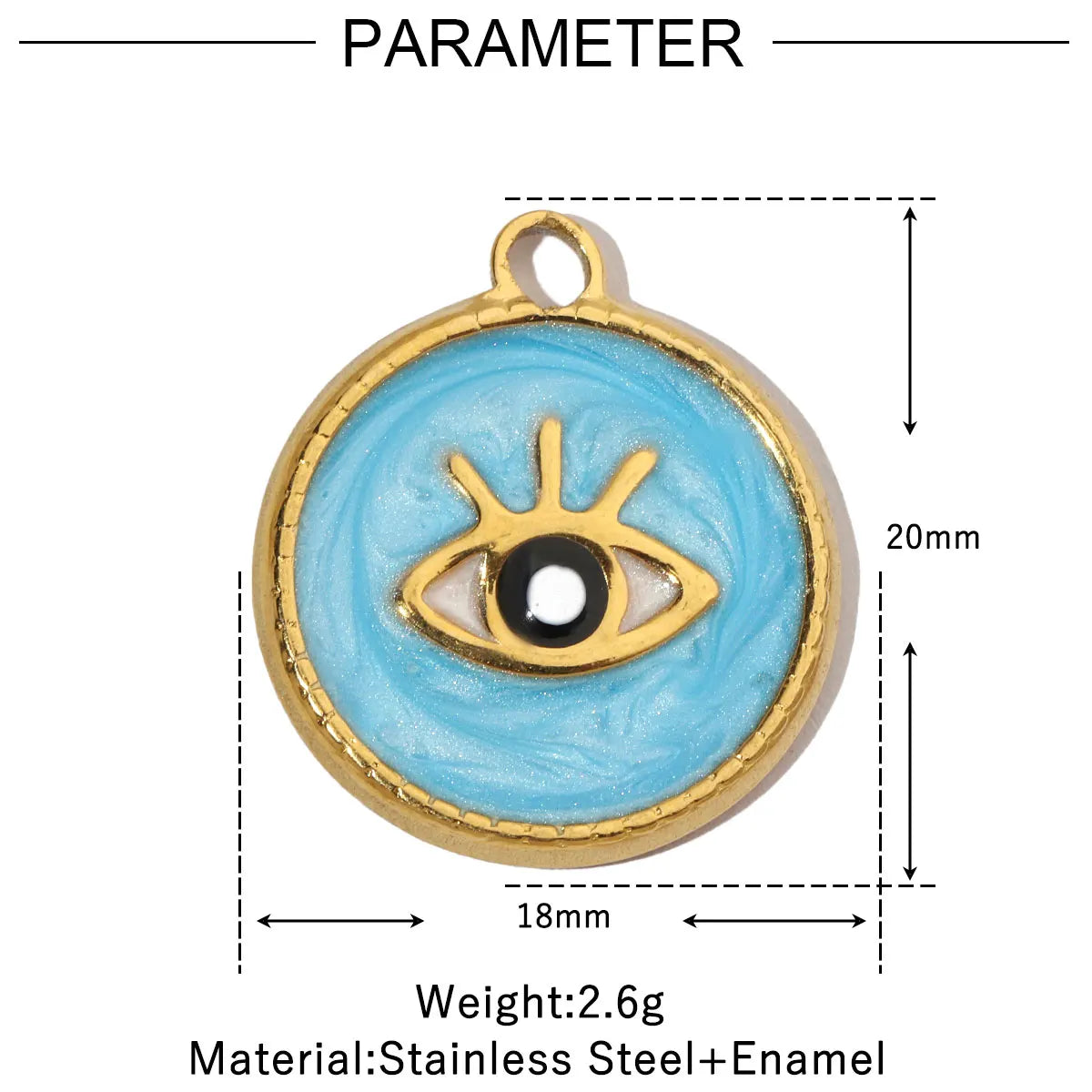 3pcs/Lot Enamel Elephant Hamsa Hand Stainless Steel DIY Charms Turtle Bee Neaclace Pendant Jewelry Accessory