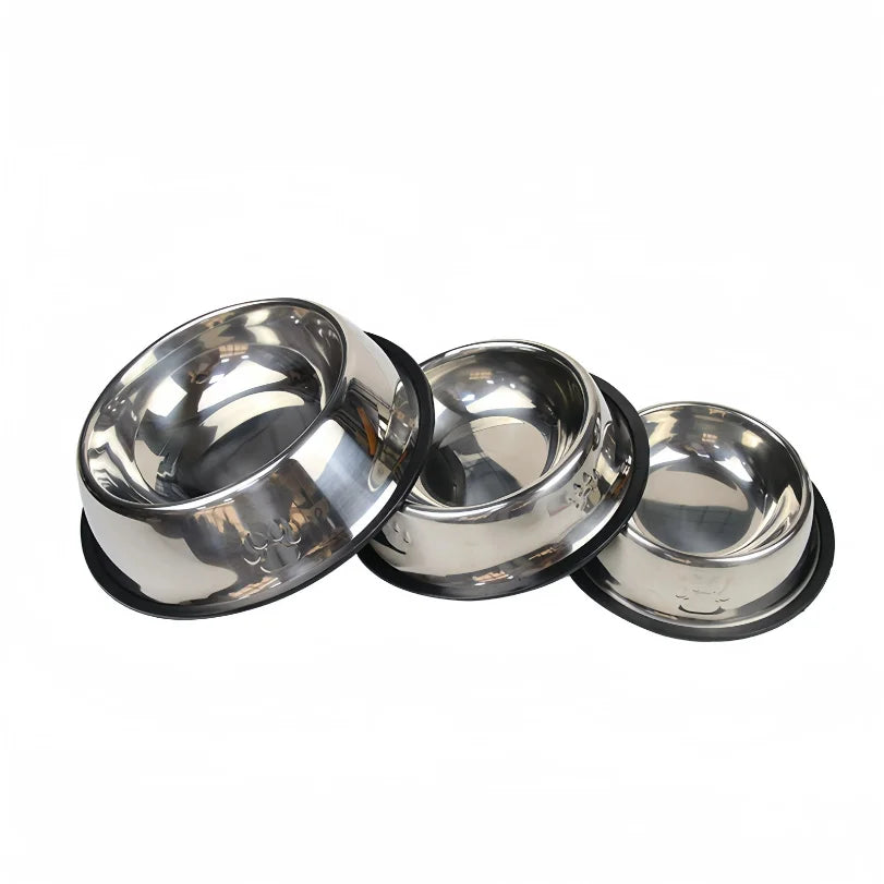 Premium Stainless Steel Pet Bowl - Durable Feeding & Drinking Bowl